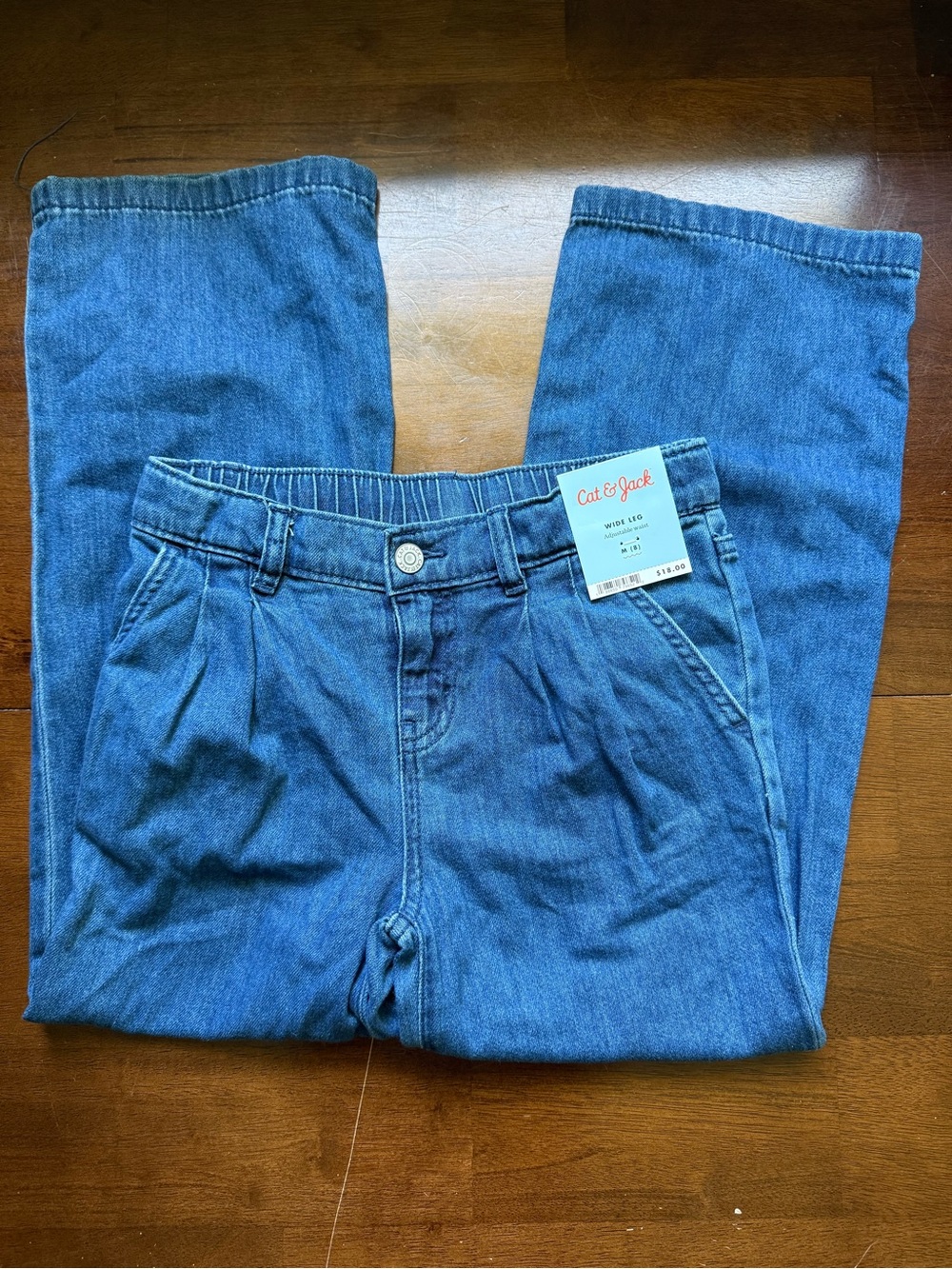 Cat & Jack Light Blue Wide Leg Jeans